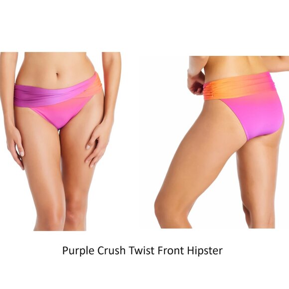 NWT Bleu Rod Beatty Women's Twist Front Sarong Hipster Bottoms 6-12 $60 12HL195 - Picture 6 of 8